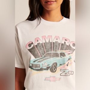 Abercrombie Oversized Boyfriend Camaro Graphic Tee